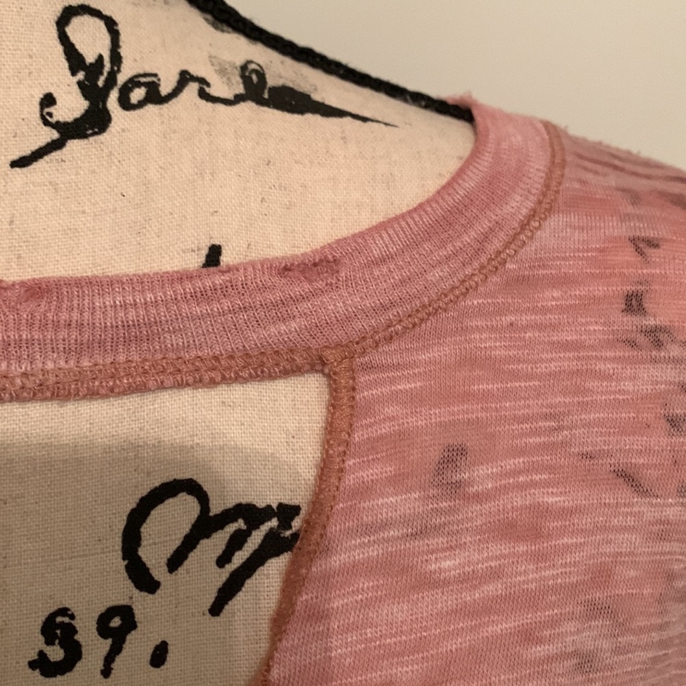 🍑HPx2🍑Free People Jordan Crew Cutout Shirt (Peach) - Picture 5 of 12